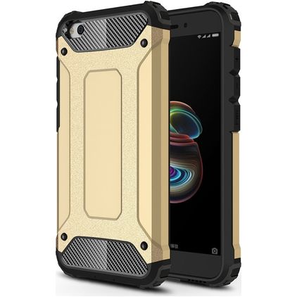 Mobigear Outdoor Coque Xiaomi Redmi Go Coque arrière Rigide Anti-Chocs - Or