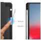 Mobigear Tri-Fold Gel Coque iPad Pro 12.9 Pouces (2018) Etui + Porte-crayon - Noir