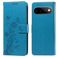 Mobigear Flowers Housse Google Pixel 11 Etui Porte-Monnaie - Bleu