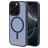 Mobiparts Hardcover iPhone 16 Pro MagSafe Plastique rigide Coque arrière - Satin Blue