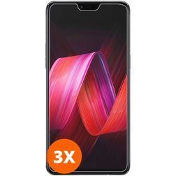 Mobigear OPPO RX17 Pro Verre trempé Protection d'écran - Compatible Coque (Lot de 3)