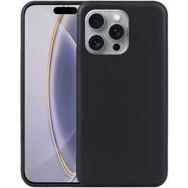 Mobigear Basics Coque iPhone 16 Pro Max Coque arrière en TPU Souple - Noir