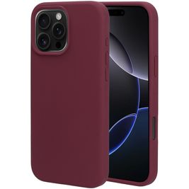 Mobiparts Coque iPhone 16 Pro Max Coque arrière en Silicone - Plum Red Mobiparts Coque iPhone 16 Pro Max Coque arrière en Silicone - Plum Red
