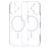 Mobiparts Hardcover Coque Transparente iPhone 16 MagSafe Coque arrière Rigide - Transparent