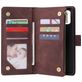 Mobigear Zipper Housse Samsung Galaxy A71 Etui Porte-Monnaie - Marron