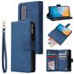 Mobigear Zipper Housse Huawei P40 Etui Porte-Monnaie - Bleu