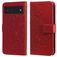 Mobigear Flowers Google Pixel 6 Étui Portefeuille - Rouge