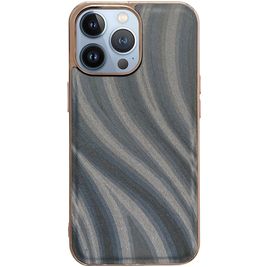 Mobigear Wavy Coque iPhone 14 Pro Max Coque arrière Rigide - Argent