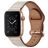 Mobigear Venezia Bracelet Cuir Apple Watch Fermeture boucle ardillon - 49/46/45/44 mm - Beige