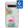 My Style Magneta Coque Samsung Galaxy S10 Coque arrière en TPU Souple - Flamingo