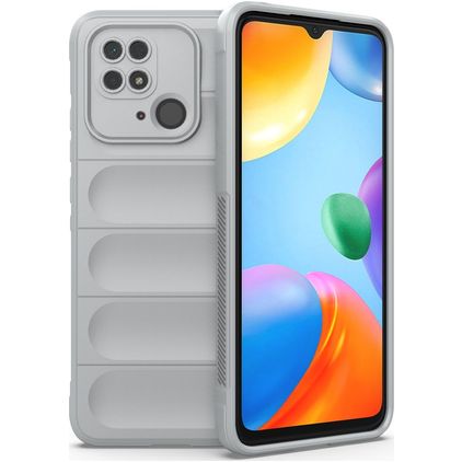 Mobigear Bumpy Xiaomi Redmi 10C TPU souple Coque arrière - Gris