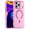 Mobigear Shockproof Coque iPhone 17 Pro Max MagSafe Coque arrière Rigide - Rose