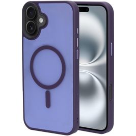 Mobiparts Hardcover Coque iPhone 16 Plus MagSafe Coque arrière Rigide - Satin Purple