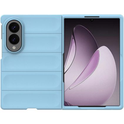 Mobigear Bumpy Coque Samsung Galaxy Z Fold 8 Coque arrière en TPU Souple - Bleu
