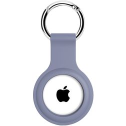 Xccess Keychain Coque Apple AirTag Porte-clés en Silicone Souple - Lavender