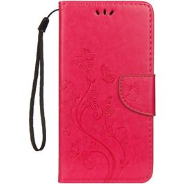 Mobigear Flowers Housse iPhone XS Max Etui Porte-Monnaie - Magenta Mobigear Flowers Housse iPhone XS Max Etui Porte-Monnaie - Magenta