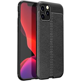Mobigear Luxury Coque iPhone 12 Pro Max Coque arrière en TPU Souple - Noir