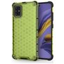 Mobigear Honeycomb Coque Samsung Galaxy A51 Coque arrière Rigide Anti-Chocs - Vert