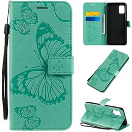 Mobigear Butterfly Housse Samsung Galaxy A51 5G Etui Porte-Monnaie - Turquoise