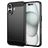 Mobigear Brushed Slim Coque iPhone 16 Plus Coque arrière en TPU Souple - Noir