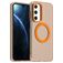 Mobigear Shockproof Coque Samsung Galaxy A16 MagSafe Coque arrière Rigide - Orange