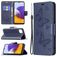 Mobigear Butterfly Housse Samsung Galaxy A22 5G Etui Porte-Monnaie - Bleu