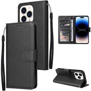 Mobigear Wallet Housse iPhone 14 Pro Etui Porte-Monnaie - Noir