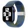 Mobigear Braided Bracelet Nylon Apple Watch Fermeture à pince - 42/41/40/38 mm - Bleu / Vert