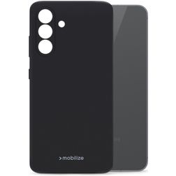 Mobilize Rubber Gelly Coque Samsung Galaxy A56 Coque arrière en TPU Souple - Noir