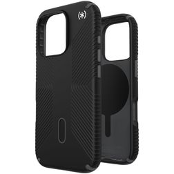 Speck Presidio2 Grip Coque iPhone 16 Pro MagSafe Coque arrière Rigide Anti-Chocs - Noir