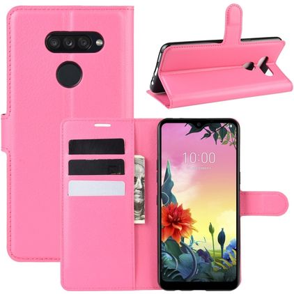 Mobigear Classic LG K50s Étui Portefeuille - Magenta