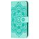 Mobigear Mandala Housse Motorola One Hyper Etui Porte-Monnaie - Turquoise