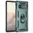 Mobigear Armor Ring Coque Google Pixel 6 Pro Coque arrière Rigide Anti-Chocs avec Anneau-Support - Vert