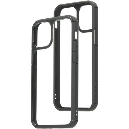 Mobiparts Rugged Clear Coque iPhone 12 Mini Coque arrière Rigide Anti-Chocs - Transparent / Noir