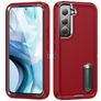 Mobigear Rugged Stand Coque Samsung Galaxy S23 Plus Coque arrière Rigide Anti-Chocs avec Support Amovible - Rouge