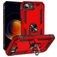 Mobigear Armor Ring Coque iPhone 17e Coque arrière Rigide Anti-Chocs avec Anneau-Support - Rouge