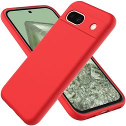 Mobigear Colors Coque Google Pixel 8a Coque arrière en TPU Souple - Rouge