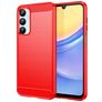 Mobigear Brushed Slim Coque Samsung Galaxy A56 Coque arrière en TPU Souple - Rouge