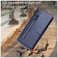 Mobigear Zipper Housse iPhone 17 Pro Etui Porte-Monnaie - Bleu