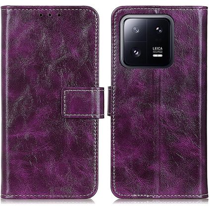 Mobigear Basic Xiaomi 13 Étui Portefeuille - Violet