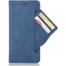 Mobigear Slide Wallet Housse OnePlus 8 Etui Porte-Monnaie - Bleu
