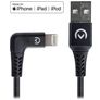 Mobilize Strong Nylon 90 - Câble USB-A vers Apple Lightning MFI 1.5 mètres - Noir