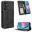 Mobigear Sensation Housse Samsung Galaxy M55 Etui Porte-Monnaie - Noir