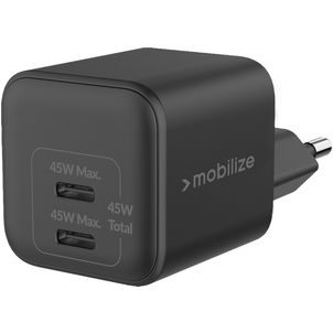 Mobilize Wall Charger - Double USB / USB-C Power Delivery 45W - Noir