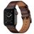 Mobigear Firenze Bracelet Cuir pour Apple Watch Fermeture boucle ardillon - 42/41/40/38 mm - Marron
