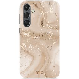 MIO Coque Samsung Galaxy S24 Plus MagSafe Coque arrière Rigide - Gold Marble