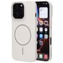 Mobiparts Slim Line Coque iPhone 16 Pro MagSafe Coque arrière Rigide - Off White
