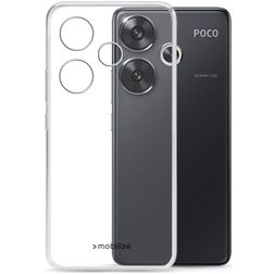 Mobilize Gelly Coque POCO F6 Coque arrière en TPU Souple - Noir