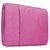 Mobigear Denim Zipper Pochette Ordinateur portable 13 - 14 Pouces Housse ordinateur - Rose