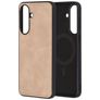 Mobiparts Classic Coque Samsung Galaxy A37 MagSafe Coque arrière en TPU,Similicuir - Moonstone Beige